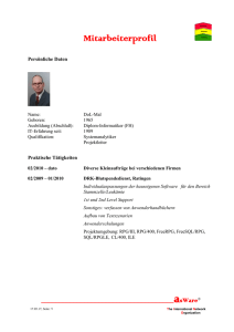 Mitarbeiterprofil - asWare consult GmbH