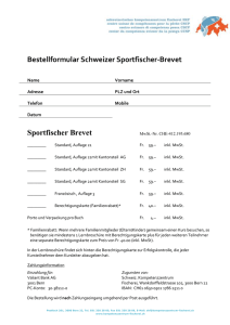 Bestellformular Schweizer Sportfischer
