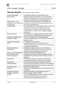 UT6a - Energie / Ökologie