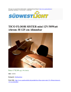TICO FLOOR SISTER mini 12V/50Watt /chrom /H 125