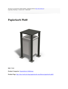 Papierkorb Pk60 : ABEX Stahlbau - Rohrbiegen Berlin : http://abex