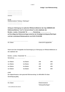 Rahmenvertrag - Überlingen - Badische Jäger Überlingen