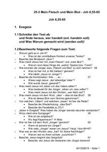 25-3 Mein Fleisch und Mein Blut - Joh 6,55-65