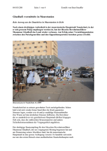 Ghadhafi «vermittelt» in Mauretanien