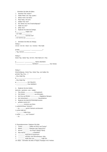 Schreiben Sie bitte die Sätze. 1. kommen/ Sie/ woher/? 2. heiβe