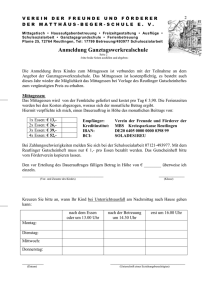 Anmeldeformulare Seite 2 Werkrealschule - Matthäus-Beger