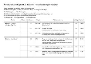 Bakterien - unsere ständigen Begleiter