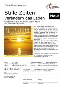 STILLE ZEITEN verändern das Leben ISBN 978-3-9811568-7