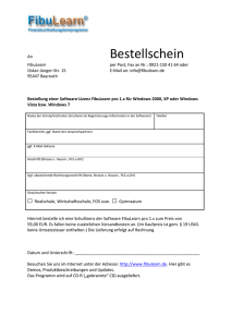An Bestellschein FibuLearn per Post, Fax an Nr.: 0921