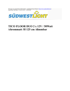 TICO FLOOR DUO 2 x 12V / 50Watt /chrommatt /H