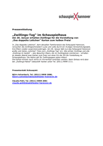 Pressemitteilung - Staatstheater Hannover