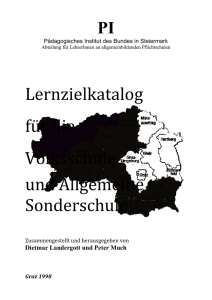Lernzielkatalog Deutsch ASO 6. Stufe