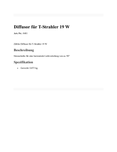 Diffusor für T-Strahler 19 W : Züblin : http://www.zublin.at