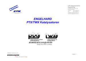 ENGELHARD PTX/TWX Katalysatoren ENGELHARD PTX/TWX