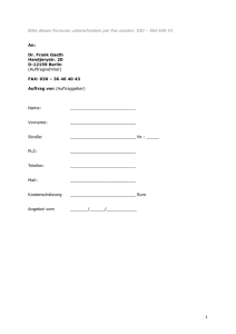 Bitte dieses Formular unterschrieben per Fax senden: 030 – 364