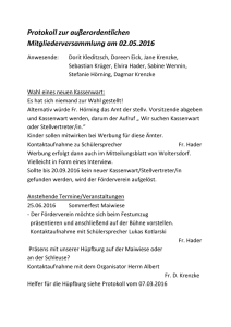 Protokoll 02.05.2016 - Förderverein der Grundschule Woltersdorf eV