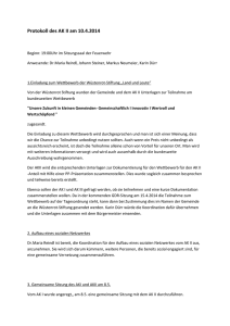 Protokoll des AK II am 10.4.2014