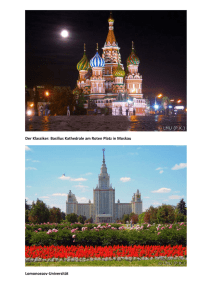 Der Klassiker: Basilius Kathedrale am Roten Platz in Moskau