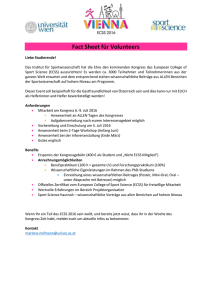 Fact Sheet für Volunteers