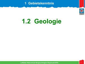 1 Gebietskenntnis - 1.2 Geologie