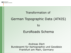 Transformation of German Topographic Data to EuroRoadS Schema