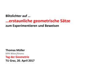 Tag der Geometrie 2017, TU Graz |