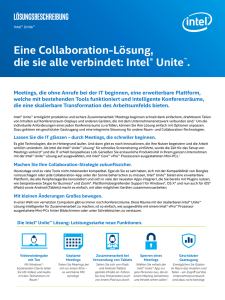 Intel® Unite™ Lösung: Eine umfassende Lösung für die digitale