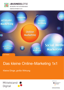 Das kleine Online-Marketing 1x1 - eBusiness