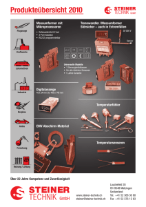 Produkteübersicht 2010