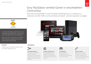 Sony PlayStation vernetzt Gamer in verschiedenen