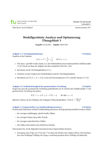 Modellgestützte Analyse und Optimierung Übungsblatt 3