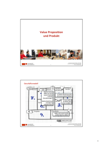 Value Proposition und Produkt