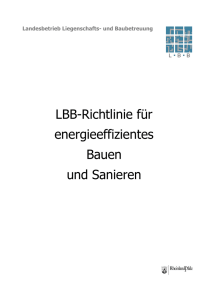 LBB-Richtlinie für energieeffizientes Bauen und Sanieren