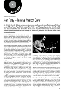 John Fahey – Primitive American Guitar