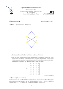 Algorithmische Mathematik ¨Ubungsblatt 6.