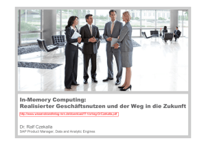 In-Memory Computing - Prof. Spruth z/OS Enterprise Computing