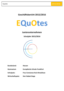 Geschäftsbericht - Europäische Schule Frankfurt am Main