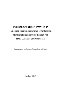Deutsche Soldaten 1939-1945 - RWTH