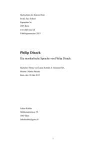 Philip Dizack - Hochschule der Künste Bern HKB Jazz
