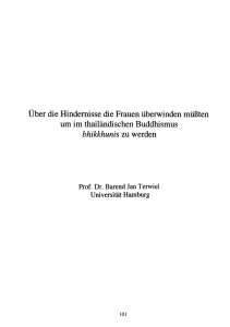 Über die Hindernisse die Frauen überwinden müßten um im