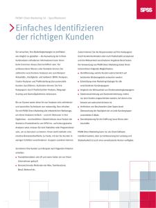 Einfaches Identifizieren der richtigen Kunden