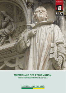 mutterland der reformation. - Sachsen