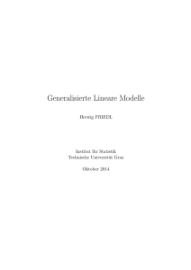 Generalisierte Lineare Modelle