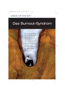 Das Burnout-Syndrom - Österreichische Ärztezeitung