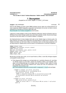 7. ¨Ubungsblatt - Universität Konstanz