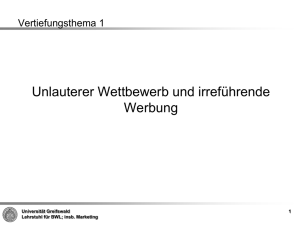 6 Abs. 2 Nr . 5 UWG - Universität Greifswald