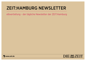 zeit:hamburg newsletter - MedienQuartier Hamburg