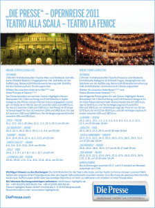 „die presse“ – opernreise 2011 teatro alla scala – teatro la fenice