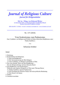 Journal of Religious Culture - Goethe