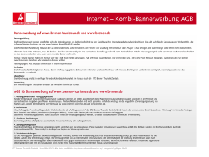 Internet – Kombi-Bannerwerbung AGB - Bremer Touristik